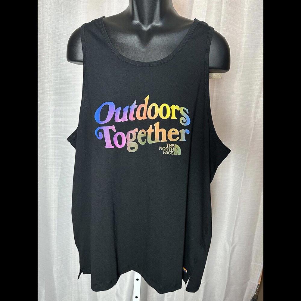 THE NORTH FACE Men's Pride Unisex LGBTQ Tank Top Black Shirt Size XLarge New
